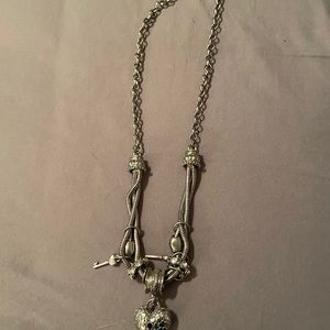 Lia Sophie silver heart necklace